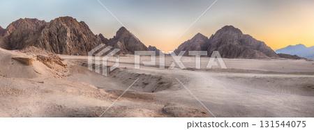 Scenic sunset in the desert near Sharm el Sheikh, Egypt Scenic sunset in the desert near Sharm el Sheikh, Egypt 131544075