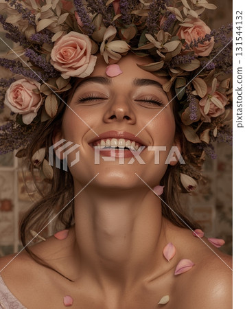 Radiant Mediterranean Woman Portrait Radiant Mediterranean Woman Portrait 131544132