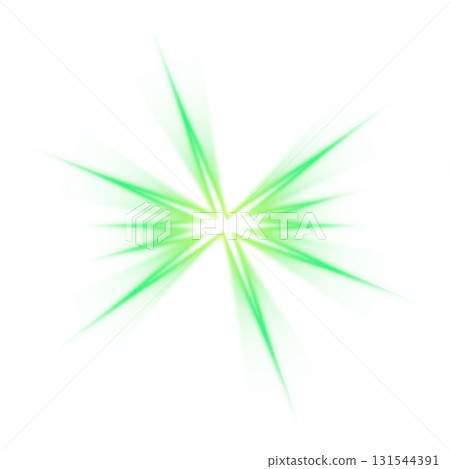 Green light burst with a glowing center on a transparent background Green light burst with a glowing center on a transparent background 131544391