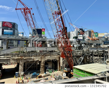 Shibuya in 2025 as redevelopment work progresses Shibuya in 2025 as redevelopment work progresses 131545702