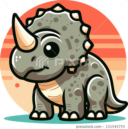 三角龍的插圖 131545755