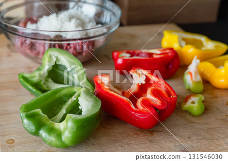 Meat and vegetables stew in a bowl. High quality photo 131546030