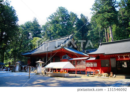 To summer Nikko... Futarasan Shrine, surrounded by lush greenery To summer Nikko... Futarasan Shrine, surrounded by lush greenery 131546092