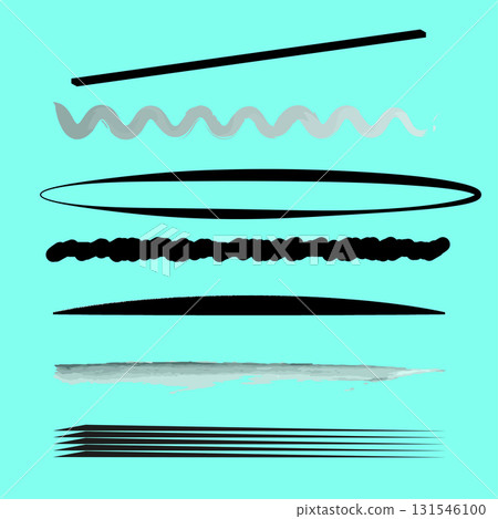 Brush stroke collection. Textured line set. Diverse artistic elements. Vector paint mark shapes. Brush stroke collection. Textured line set. Diverse artistic elements. Vector paint mark shapes. 131546100
