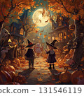 Halloween pumpkin and kids 131546119