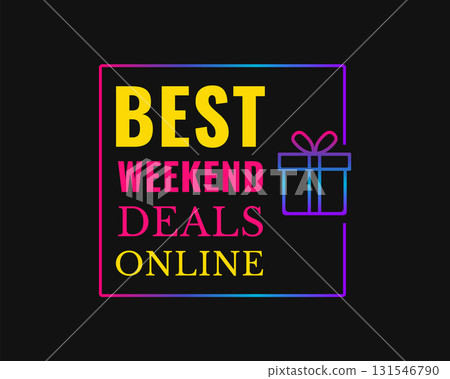 best weekend deals online shopping background Design 131546790