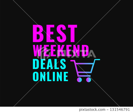 best weekend deals online shopping background 131546791