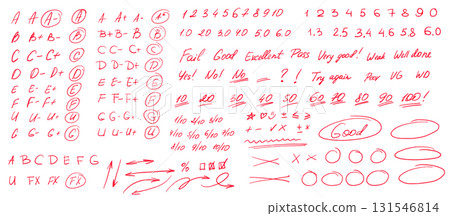 Teacher grading notes Teacher grading notes 131546814
