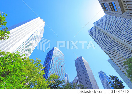 A view of skyscrapers lining the streets of Shinjuku, Tokyo A view of skyscrapers lining the streets of Shinjuku, Tokyo 131547710