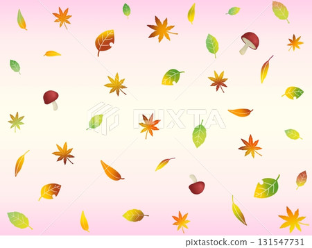 Fallen leaves seamless pattern A-3 131547731