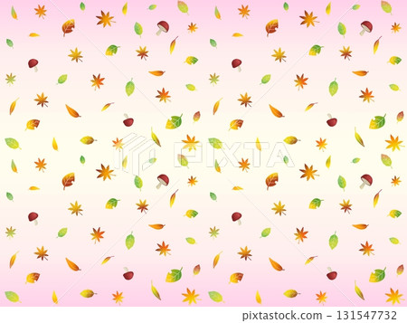 Fallen leaves seamless pattern A-3' 131547732