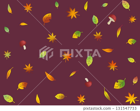 落葉無縫圖案 A-4 131547733