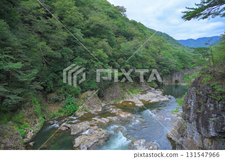 Nikko City tourist spot: Ryuokyo Valley, Kinugawa River 131547966