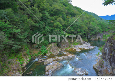 Nikko City tourist spot: Ryuokyo Valley, Kinugawa River 131547967