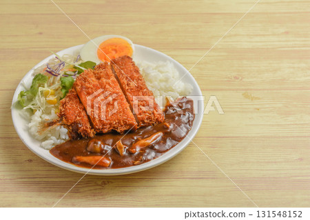 Fried horse mackerel curry rice Fried horse mackerel curry rice 131548152