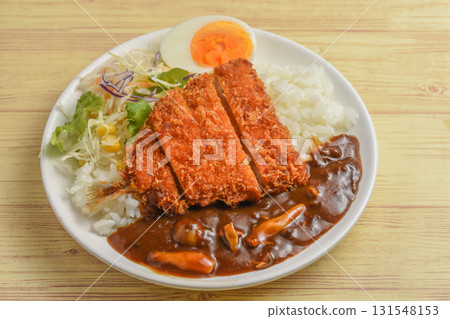 Fried horse mackerel curry rice Fried horse mackerel curry rice 131548153