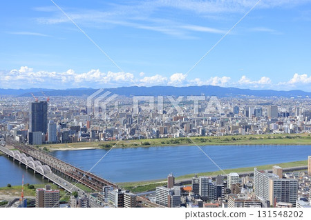從大阪府大阪市梅田藍天大廈空中庭園展望台眺望豐中市 從大阪府大阪市梅田藍天大廈空中庭園展望台眺望豐中市 131548202