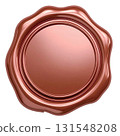 具有光澤金屬質感的青銅蠟封設計 131548208