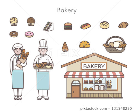 麵包店插圖集 131548250