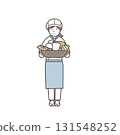 Illustration of a female baker 131548252
