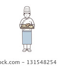 Illustration of a male baker 131548254