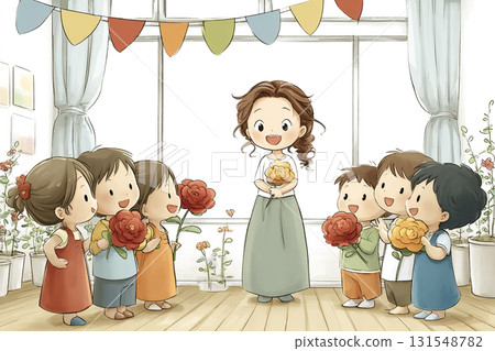Miyu Series: Kindergarten Recital Scene Flower Costume 131548782