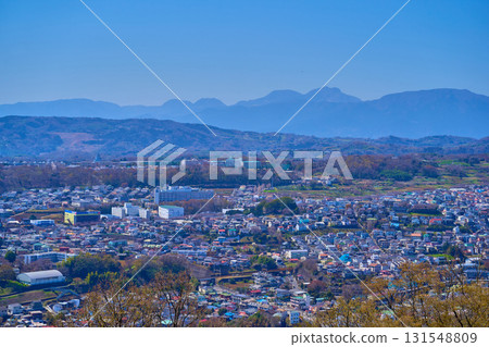 神奈川縣秦野市古房山公園西南角景色(秦野市、箱根山等) 神奈川縣秦野市古房山公園西南角景色(秦野市、箱根山等) 131548809