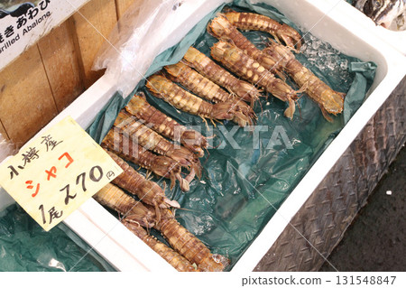 Mantis shrimp, mantis shrimp, Otaru Triangle Market, Otaru Market Tour, Triangle Market 131548847