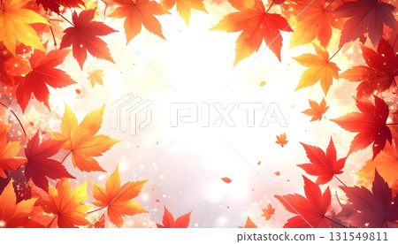 Autumn leaves background material 131549811