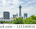 Osaka cityscape and Tsutenkaku 131549816