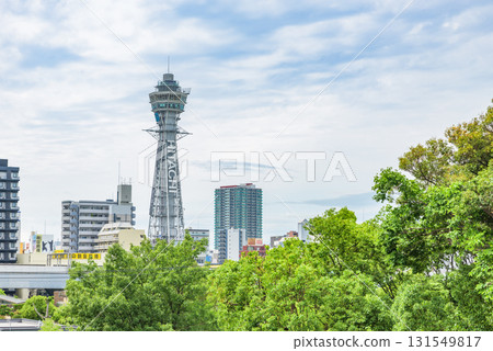 Osaka cityscape and Tsutenkaku Osaka cityscape and Tsutenkaku 131549817