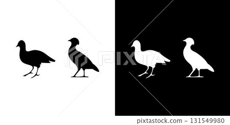 Crake bird silhouette icon graphic design isolated animal wildlife vector 131549980