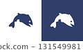 Fish icon logo silhouette isolated graphic 131549981