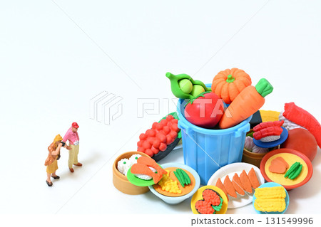 永續發展目標 食物浪費 人們拍攝被丟棄的食物 131549996