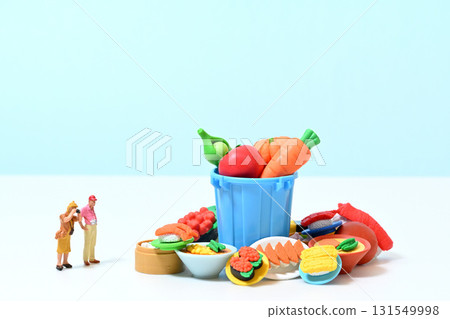 永續發展目標 食物浪費 人們拍攝被丟棄的食物 永續發展目標 食物浪費 人們拍攝被丟棄的食物 131549998