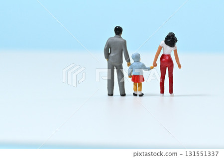 Image of a friendly family holding hands Image of a friendly family holding hands 131551337