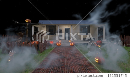 萬聖節裝飾的房子 萬聖節裝飾的房子 131551745