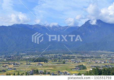 Autumn Azumino and Northern Alps 131551759
