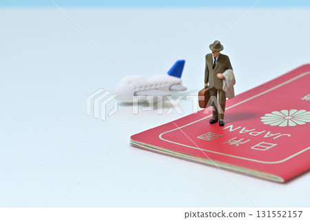 Businessman and plane Businessman and plane 131552157