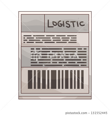 illustration of Shipping Label 131552445