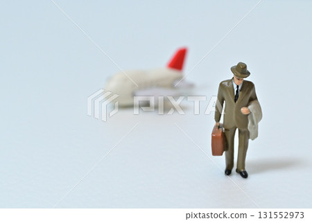 Businessman and plane Businessman and plane 131552973