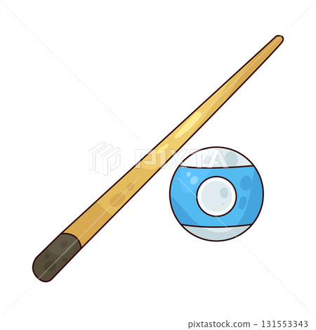 illustration of Snooker Cue and Ball illustration of Snooker Cue and Ball 131553343