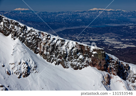 八嶽山脈的硫磺山火山口壁、禦嶽山和乘鞍山 131553546
