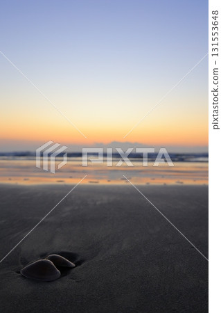 早晨陽光下的海灘 早晨陽光下的海灘 131553648