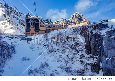 Mt. Kisokoma in winter, Senjojiki Station 131553936