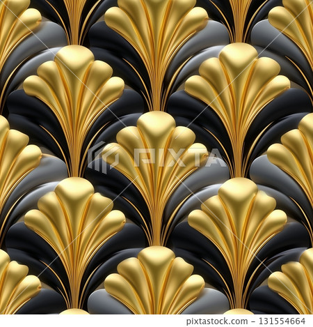 seamless pattern with hand drawn brush strokes 131554664