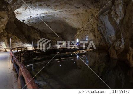 Akiyoshido Cave, Mine City, Yamaguchi Prefecture, one of Japan's three largest limestone caves 131555382