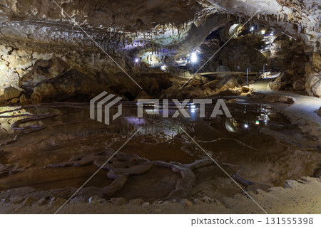One of Japan's three largest limestone caves, Akiyoshido Cave, Mine City, Yamaguchi Prefecture, Senmachida One of Japan's three largest limestone caves, Akiyoshido Cave, Mine City, Yamaguchi Prefecture, Senmachida 131555398