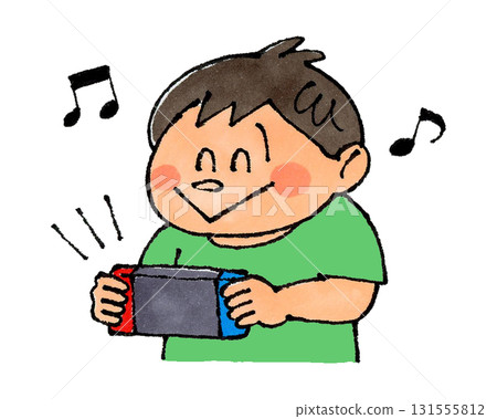  男孩玩遊戲 131555812