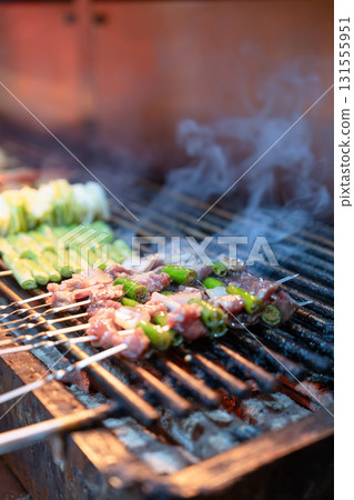 夜市烤肉攤美食特寫 131555951